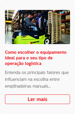 Como escolher o equipamento ideal para o seu tipo de operação logística Como escolher o equipamento ideal para o seu tipo de operação logística