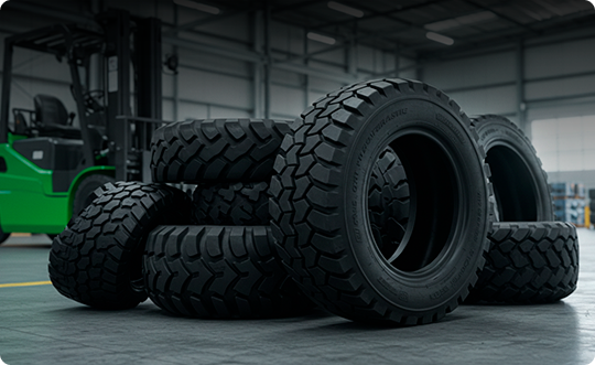 Pilha de pneus Alphaquip